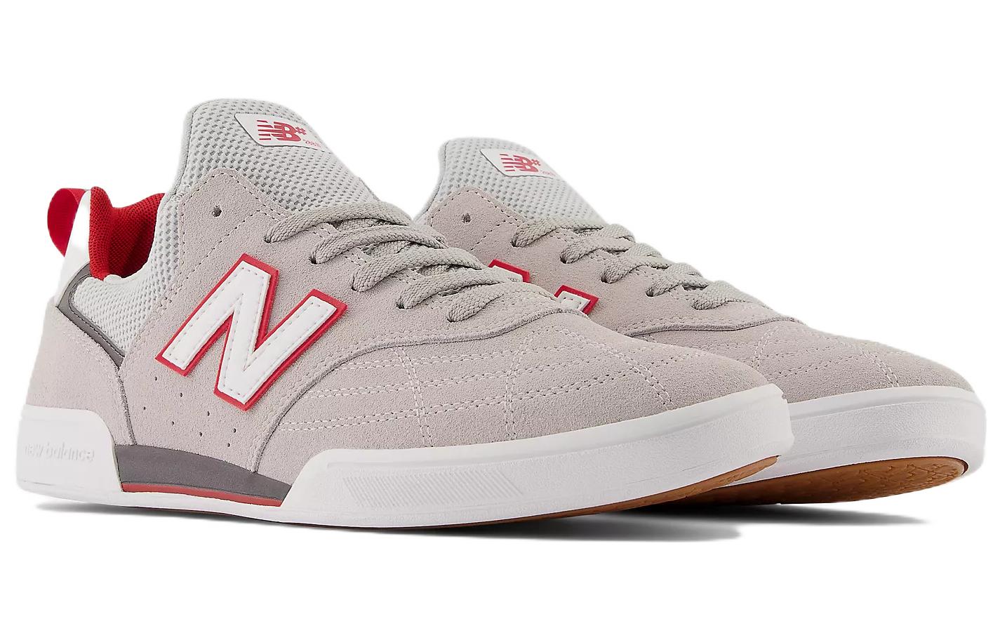 Lookbook New Balance NB 288 防滑耐磨 低筒 板鞋 男女同款 灰紅色