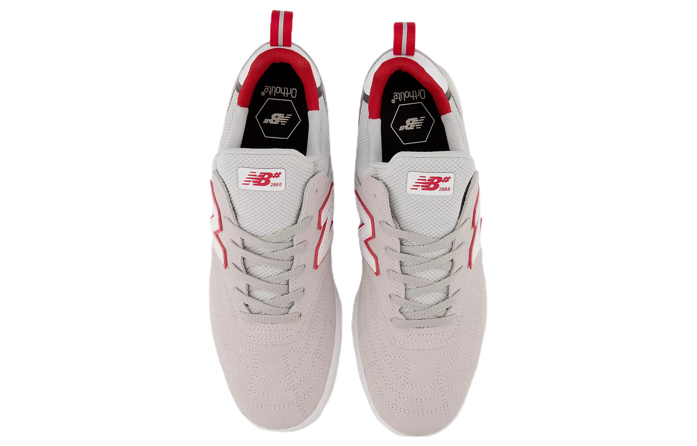 Shop New Balance NB 288 防滑耐磨 低筒 板鞋 男女同款 灰紅色