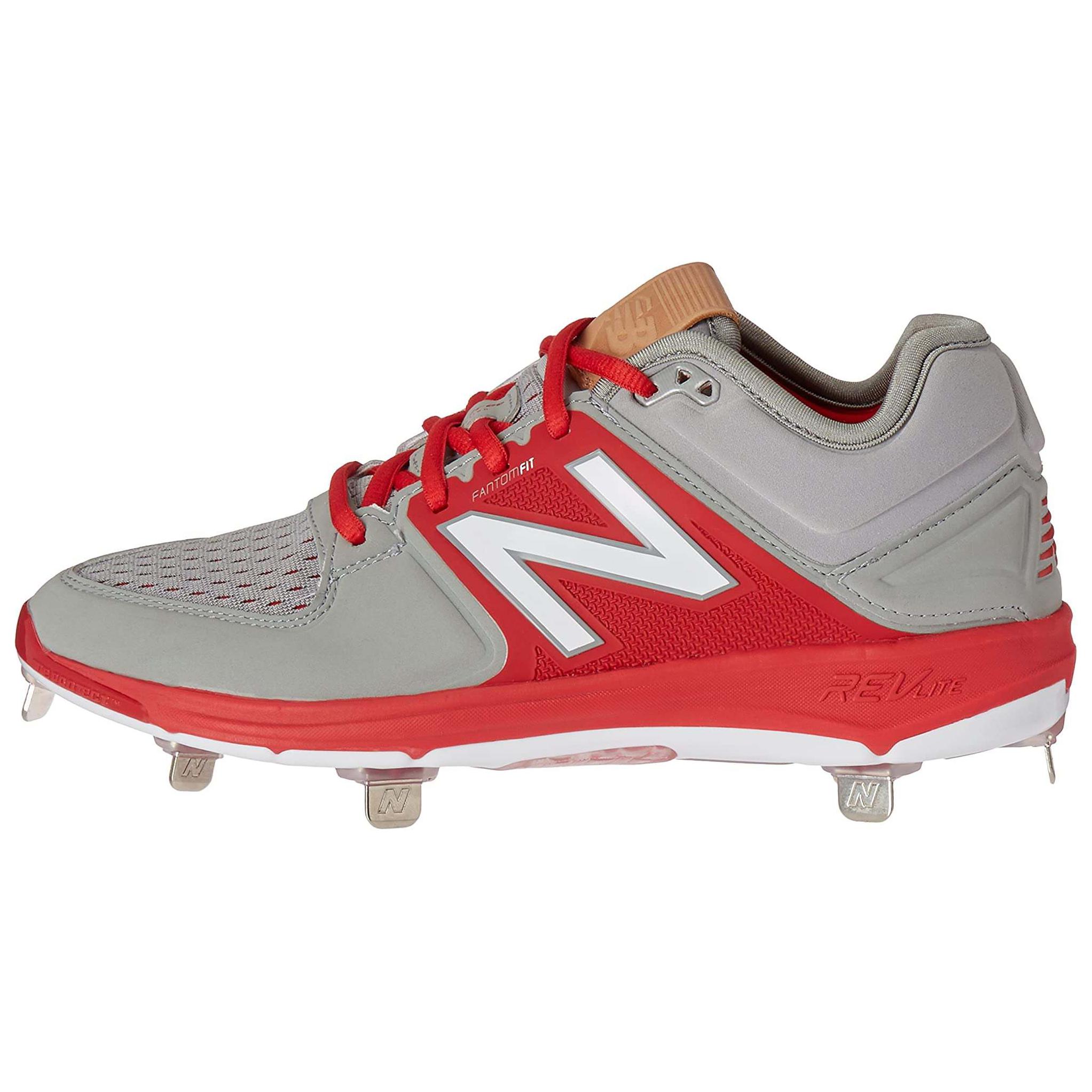 Buy New Balance 3000 v3 Metal 低筒防滑耐磨訓練鞋 灰紅色