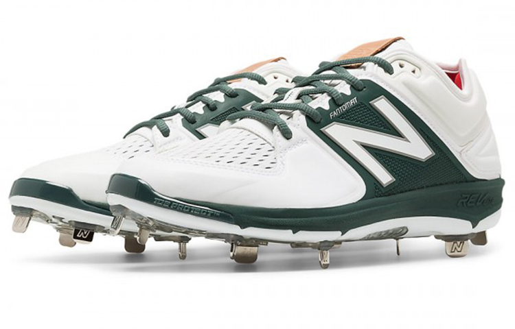 Lookbook New Balance 3000 v3 Metal 低筒防滑耐磨訓練鞋 白綠色