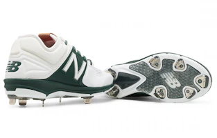 Shop New Balance 3000 v3 Metal 低筒防滑耐磨訓練鞋 白綠色