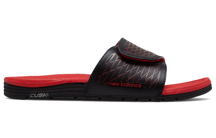Order New Balance 3064 Outdoor Sport Slippers Zwart Rood Kleurenblok ''Zwart Rood'' M3064BRD