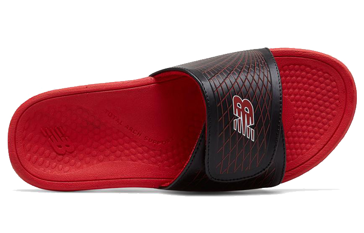 Lookbook New Balance 3064 Outdoor Sport Slippers Zwart Rood Kleurenblok ''Zwart Rood'' M3064BRD