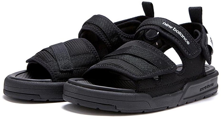 New Balance 3205 Series Velcro Minimalistic Casual Black Sandals 'Black White' SD3205GBK Lookbook New Balance 3205 Series Velcro Minimalistic Casual Black Sandals 'Black White' SD3205GBK