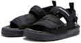 Lookbook New Balance 3205 Velcro Kasual Minimalis Sandal Hitam Putih SD3205GBK