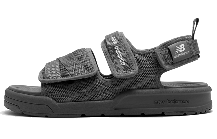 New Balance 3206 Series Velcro Open Toe Flat Heel Sports Dark Grey Sandals 'Dark Gray White' SDL3206I