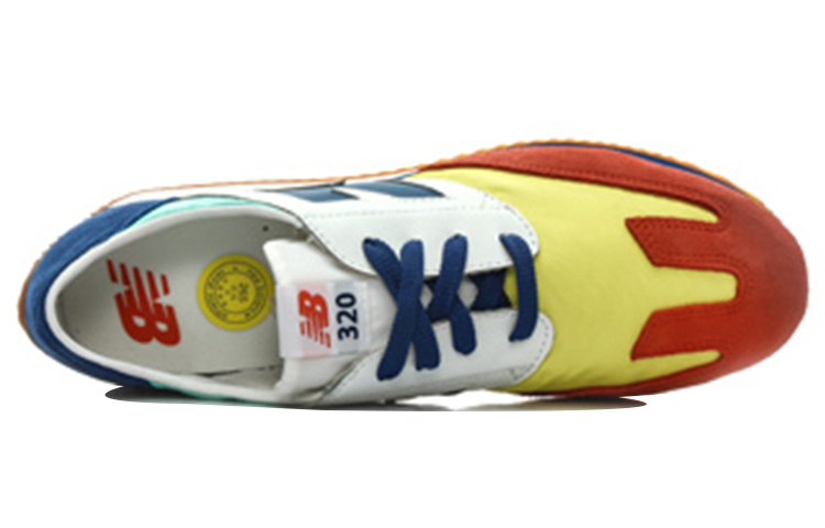 Lookbook New Balance NB 320 復古 低幫 跑步鞋 男款 橘藍色