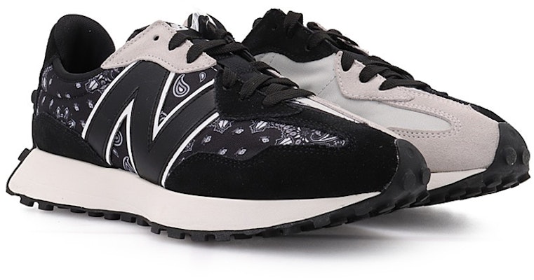 New Balance 327 'Negro Blanco Paisley' MS327DEU Lookbook New Balance 327 'Negro Blanco Paisley' MS327DEU
