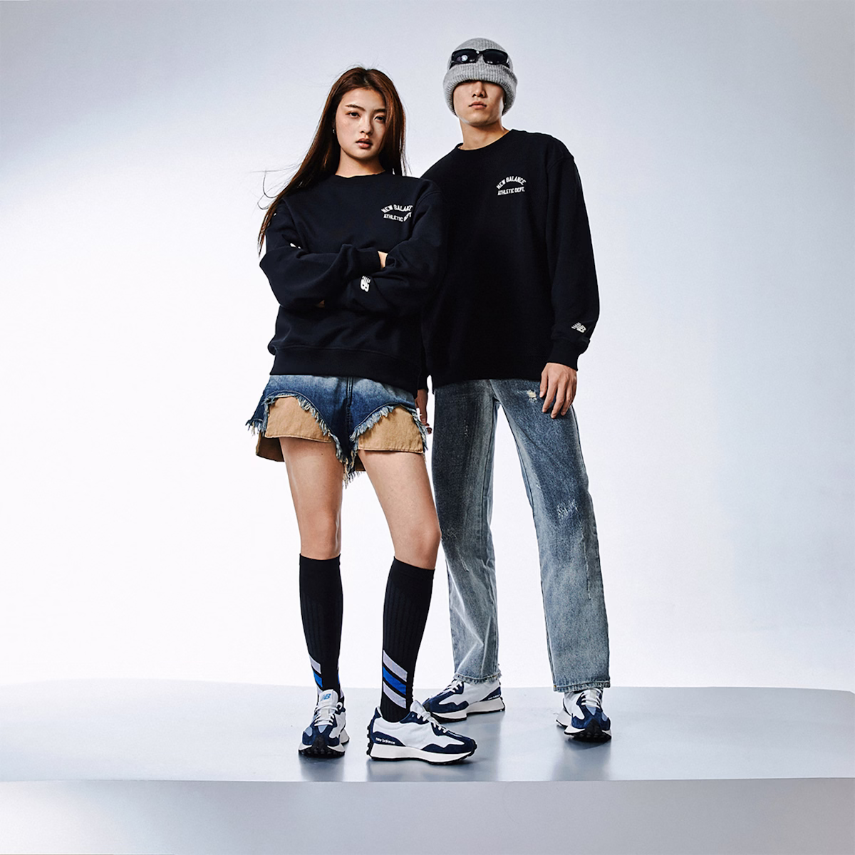 New Balance 327 'Blue White'