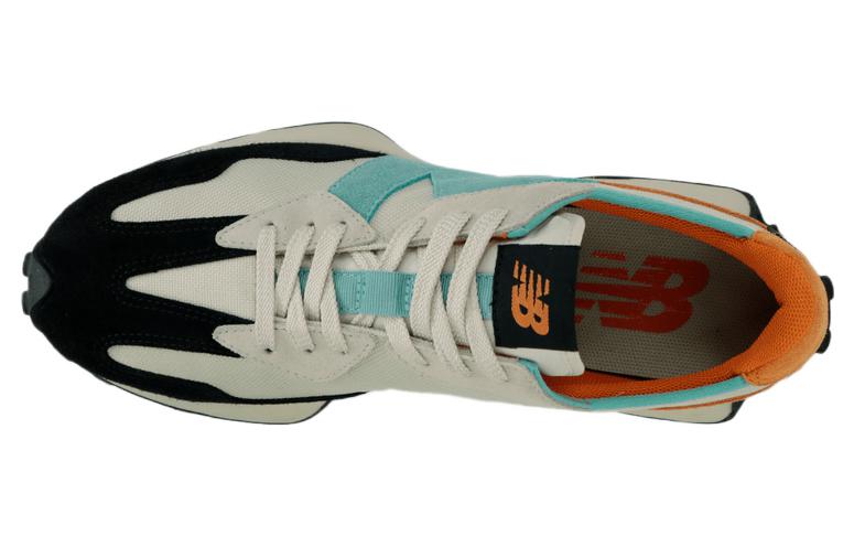 Lookbook New Balance NB 327 耐磨 低筒 跑步鞋 男款 米藍黑