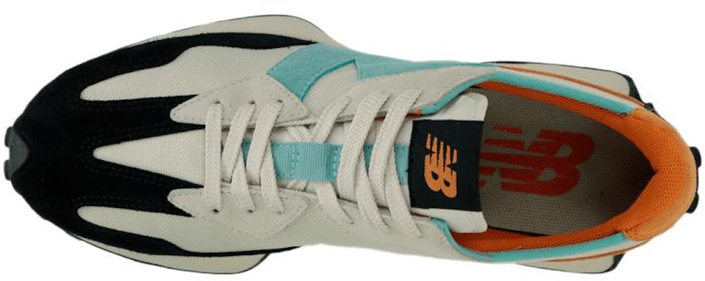 New Balance NB 327 耐磨 低筒 跑步鞋 男款 米藍黑 Lookbook New Balance NB 327 耐磨 低筒 跑步鞋 男款 米藍黑