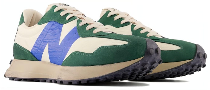 New Balance 327 'Vintage Worn Pack - Hijau Hutan Biru Serene' MS327VB Lookbook New Balance 327 'Vintage Worn Pack - Hijau Hutan Biru Serene' MS327VB