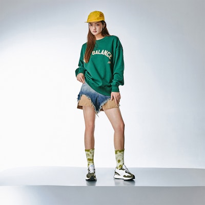 New Balance NB 327 減震透氣防滑 低筒 跑步鞋 男女同款 軍綠色 1