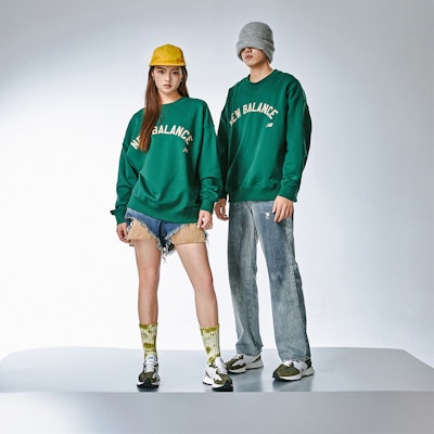New Balance NB 327 減震透氣防滑 低筒 跑步鞋 男女同款 軍綠色 2