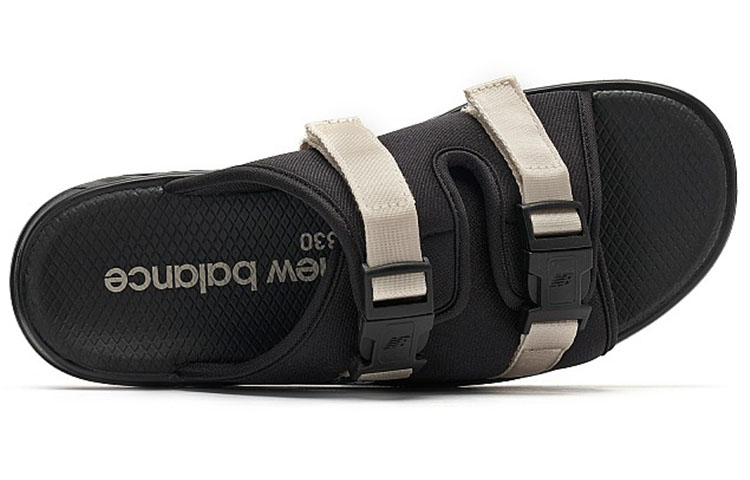 Lookbook New Balance 330 Siri Splicing Kasual Sukan Uniseks Selipar Hitam. SDL330BM