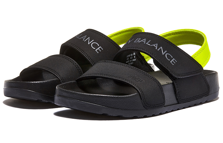 Order New Balance 3601系列 魔術貼 輕便防滑運動涼鞋 黑綠色