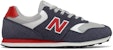 New Balance 393 Series Retro Low Top Kasual Biru Navy 'Kelabu' ML393VR1