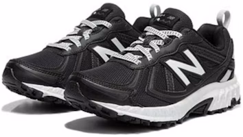 Shop New Balance NB 410 v5 網眼休閒 低筒 跑步鞋 男女款 黑白 2E寬