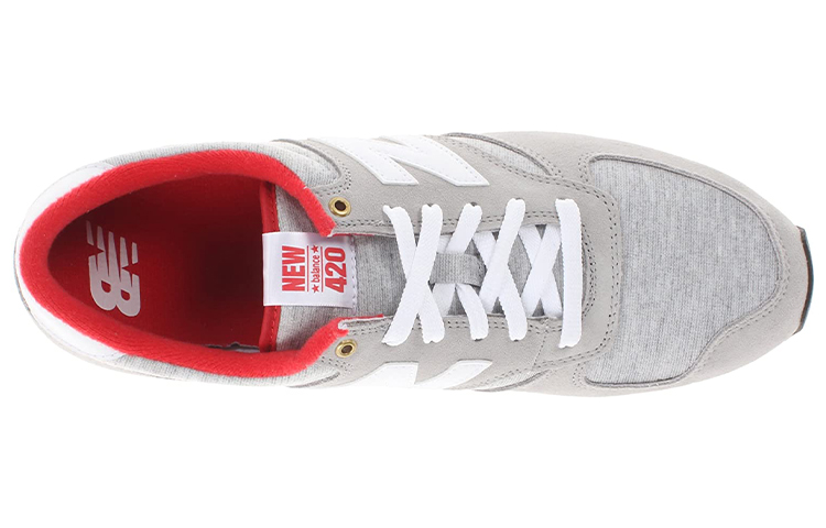 Lookbook ニューバランス420 ライトグレー/レッド U420KNO