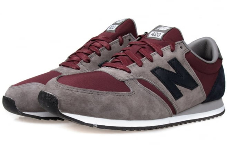 Order New Balance 420 Series Cozy Breathable Low Tops Casual Gray Red U420UGB