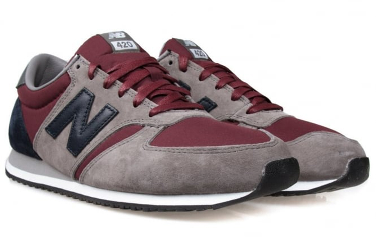 Lookbook New Balance 420 Series Cozy Breathable Low Tops Casual Gray Red U420UGB