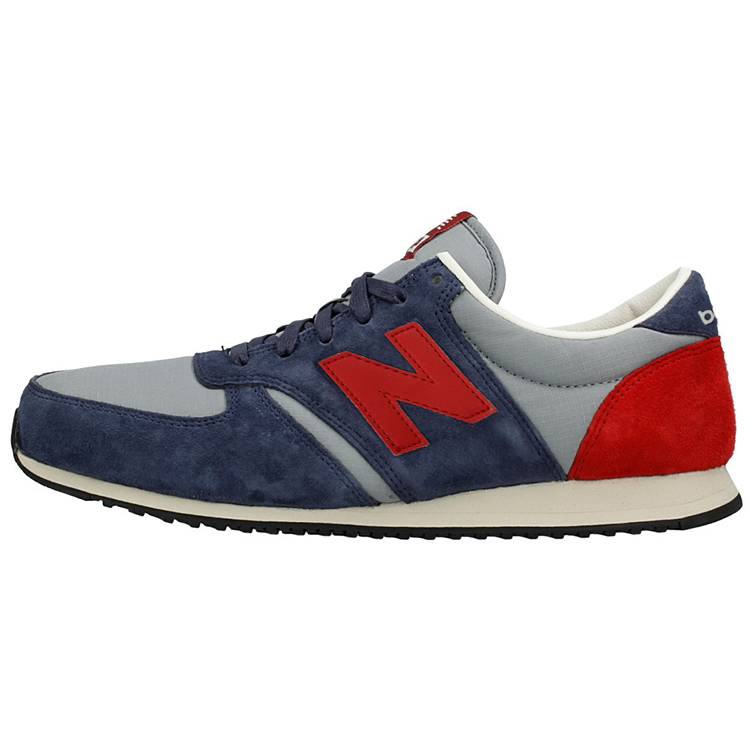 Buy New Balance 420 Seri Anti-gelincir Tahan Haus Rendah Biru Merah U420PRBR