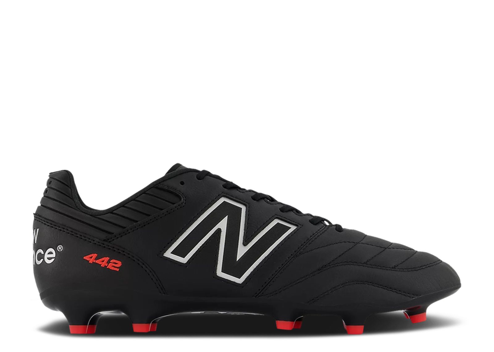 New Balance 442v2 Pro FG 2E Wide 'Black Silver' MS41FBK2-2E