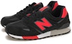 Order New Balance 446 Potongan Rendah Hitam/Merah U446CBR