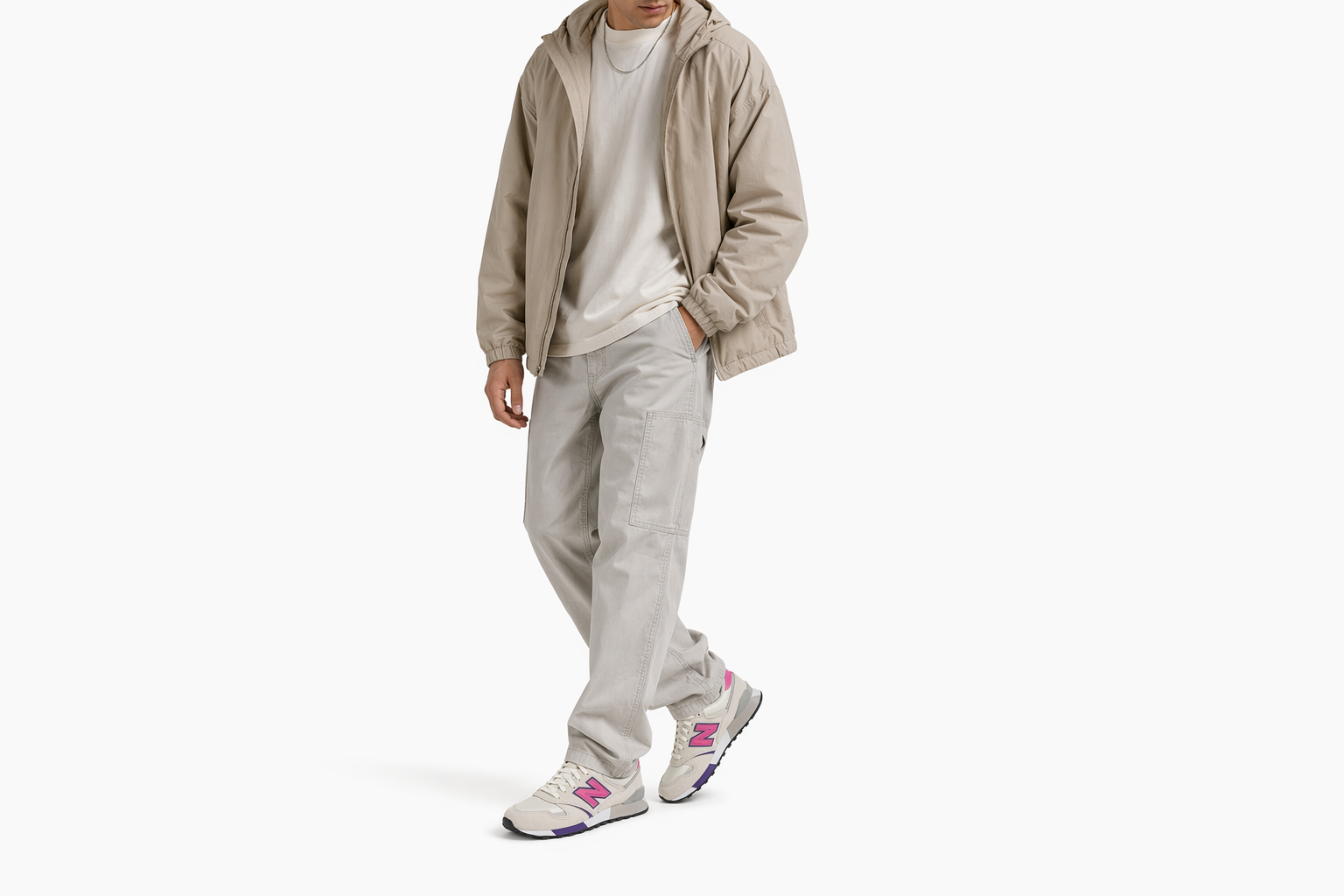 Order New Balance NB 446 復古 低筒 跑步鞋 男女款 白粉色 D寬
