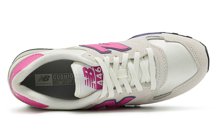 Shop New Balance NB 446 復古 低筒 跑步鞋 男女款 白粉色 D寬