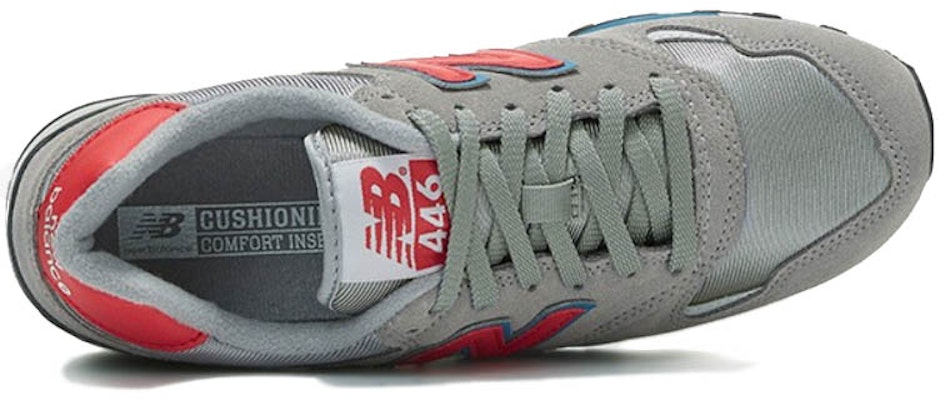 New Balance 446 Kasut Kelabu/Merah/Biru U446CGR Lookbook New Balance 446 Kasut Kelabu/Merah/Biru U446CGR