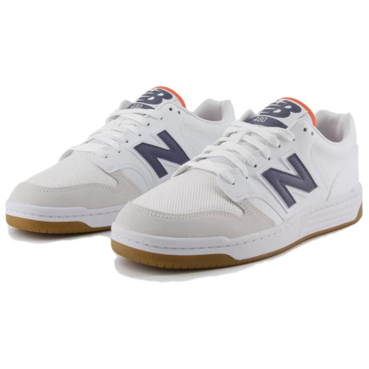 Shop New Balance NB 480 防滑耐磨 低筒 板鞋 通用款 白灰