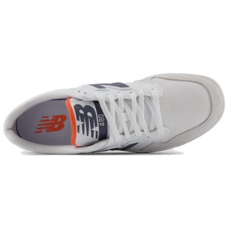 Details for New Balance NB 480 防滑耐磨 低筒 板鞋 通用款 白灰