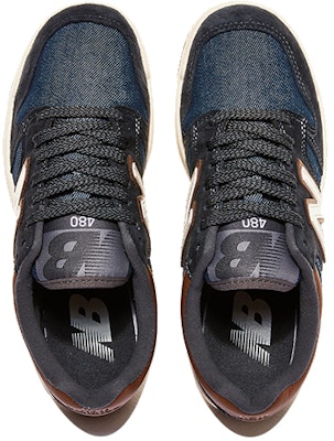 New Balance 480 Series Denim-Blue 'Blue Brown White' BB480LAM Lookbook New Balance 480 Series Denim-Blue 'Blue Brown White' BB480LAM