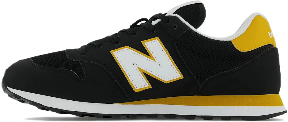 New Balance 500系列 低筒復古跑步鞋 黑黃色 Buy New Balance 500系列 低筒復古跑步鞋 黑黃色
