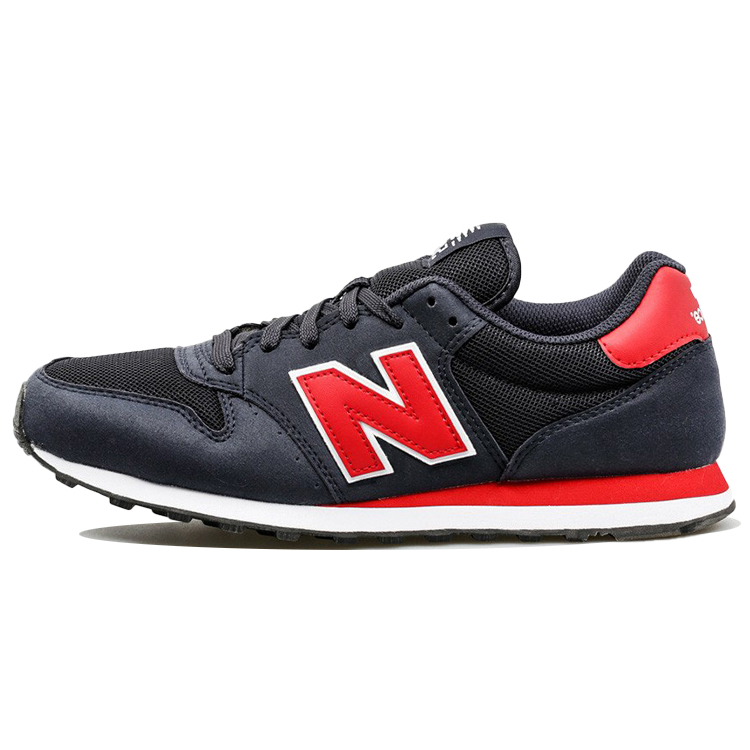 Buy New Balance 500系列 復古搭配 低筒休閒跑步鞋 藍紅色