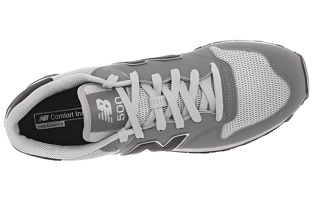 Shop New Balance NB 500 復古 防滑耐磨 低筒 跑步鞋 灰色