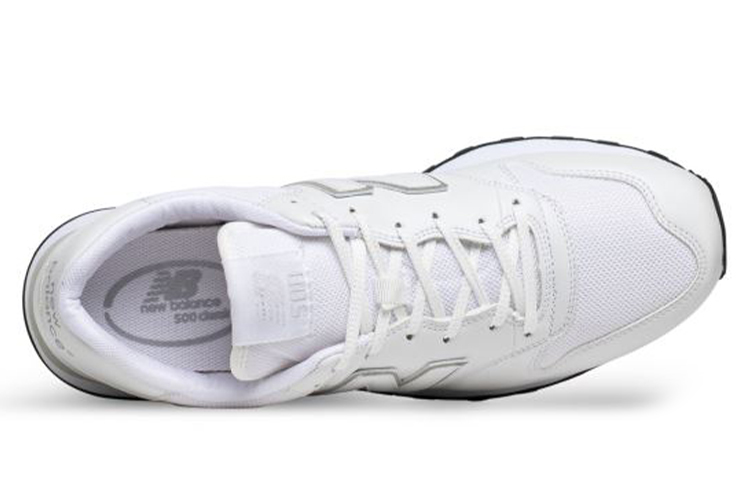 Lookbook 뉴발란스 500 '화이트 메탈릭 실버' GM500NWR