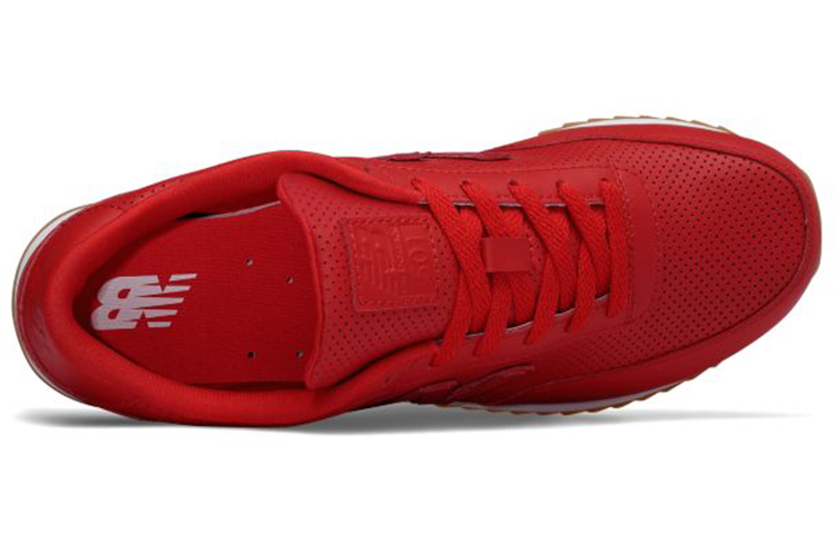 Lookbook New Balance 501系列 皮革 简約舒適 低筒跑步鞋 猩紅