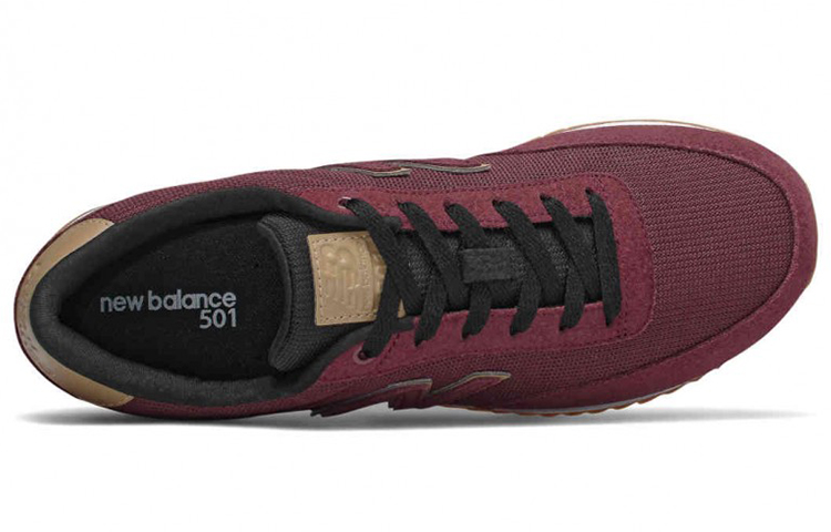 Lookbook New Balance 501 Textile ''Dunkelrot Weiß'' MZ501TLA