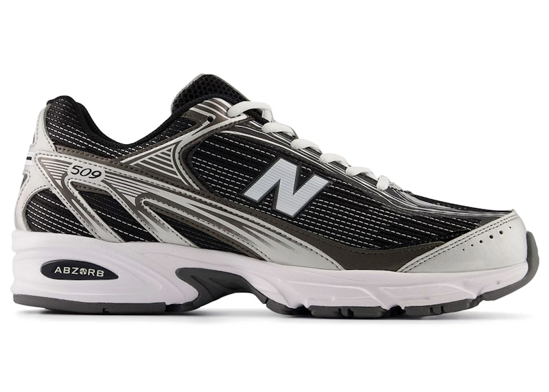 New Balance 509 Black White Silver Metallic U509E4CN
