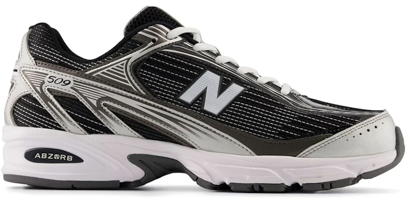 New Balance 509 Black White Silver Metallic U509E4CN Buy New Balance 509 Black White Silver Metallic U509E4CN