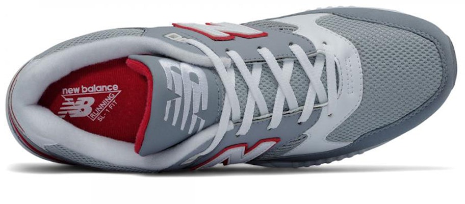 New Balance 530 Cuero Textil 'Gris Rojo' M530CVB Lookbook New Balance 530 Cuero Textil 'Gris Rojo' M530CVB