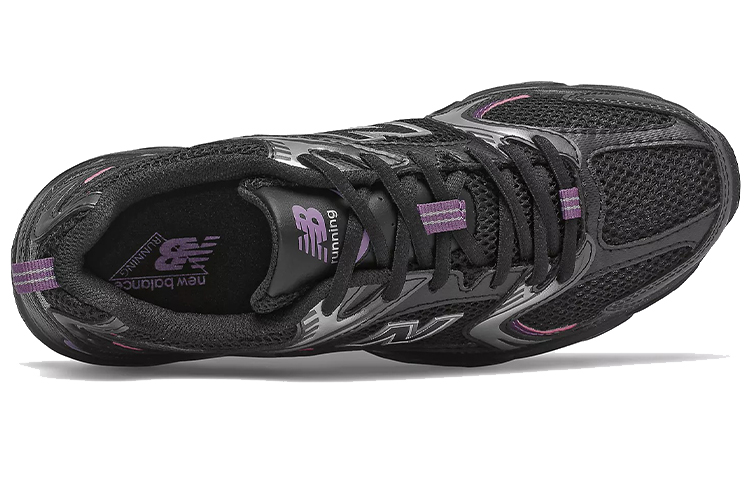 Lookbook New Balance NB 530 低筒 跑步鞋 男女同款 黑紫