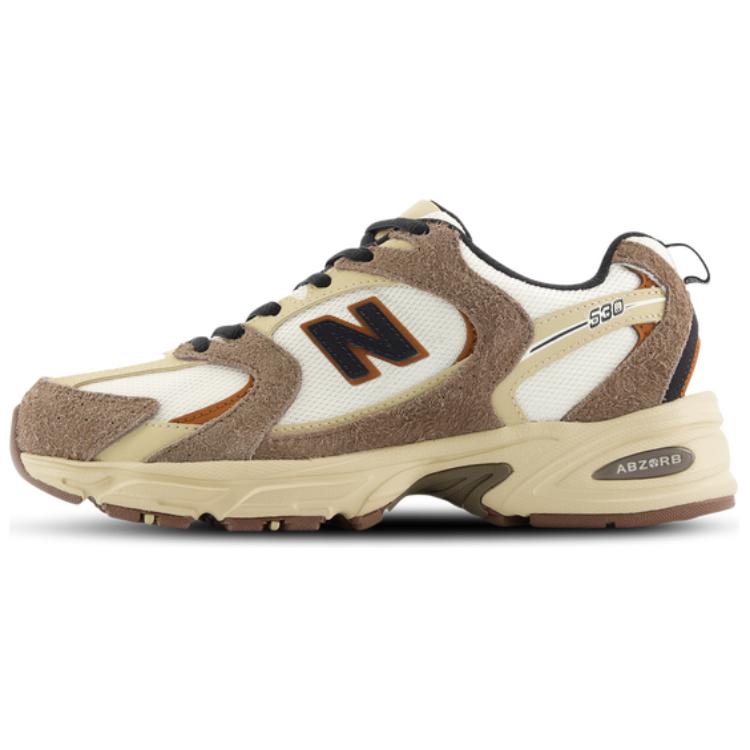 New Balance 530 Casual Running Shoes White/Brown - Comfortable & Minimalist MR530SNC