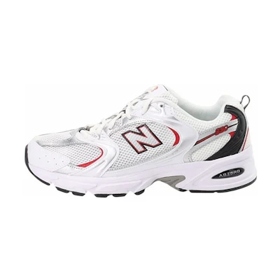 NB 530v2 Retro 'White Silver Red'