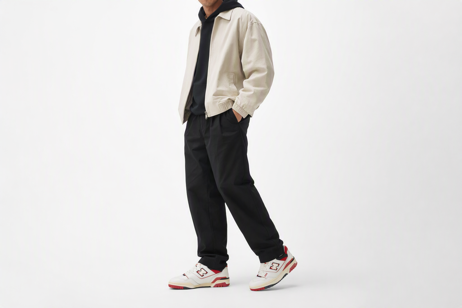 Order New Balance NB 550 "復古紅" 防滑 低筒 復古籃球鞋 男女款 白紅色