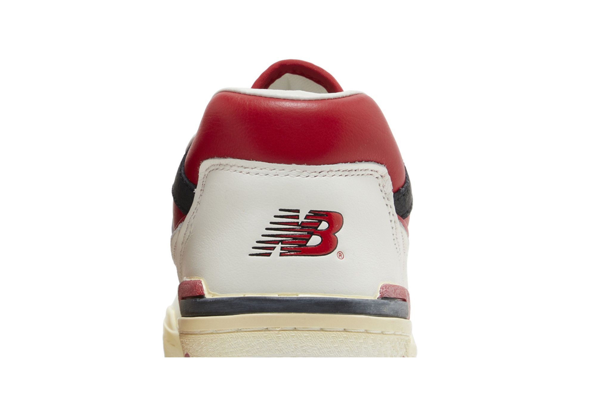 Cheap New Balance NB 550 "復古紅" 防滑 低筒 復古籃球鞋 男女款 白紅色