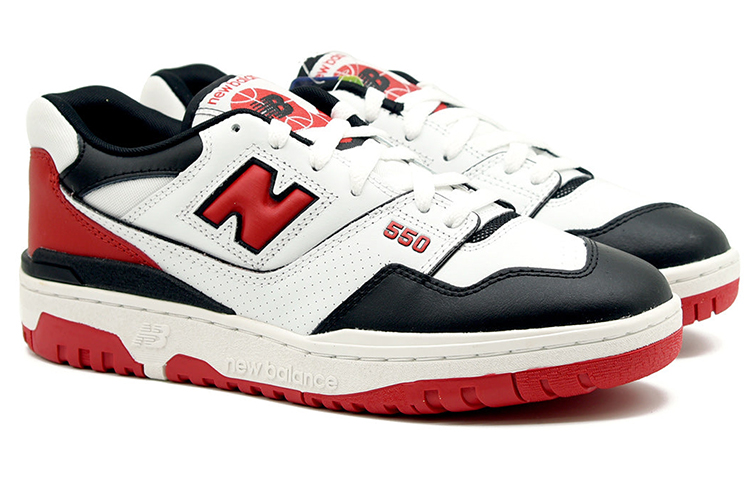 Lookbook New Balance 550 'Putih Merah Hitam' BBB550HR1