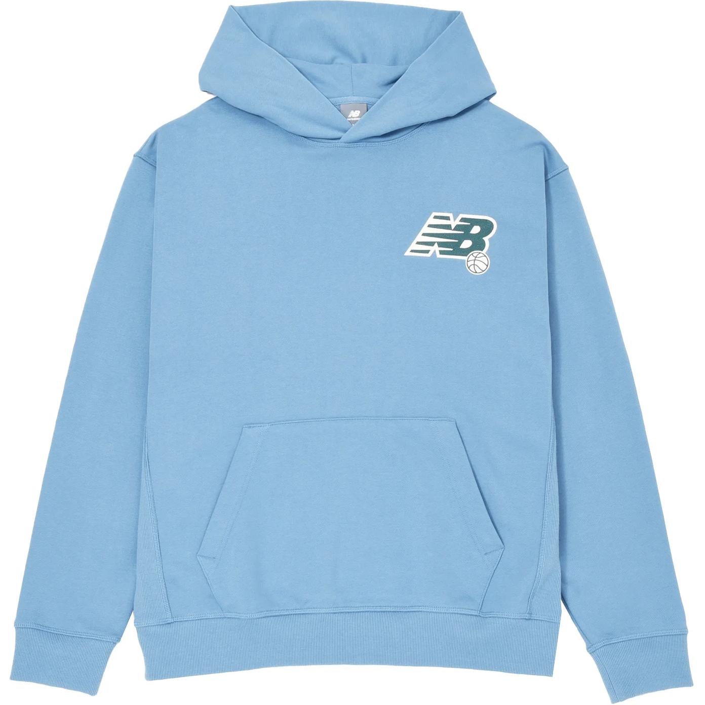 New Balance 550 League Heron Blue Logo Hoodie Casual Sportswear MT43563-HEB